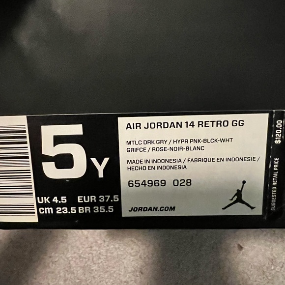 Air Jordan 14 retro GG size 5 - Picture 5 of 5